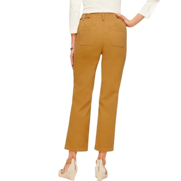Talbots Tan Patch Pocket Crop Chinos - Picture 2 of 8